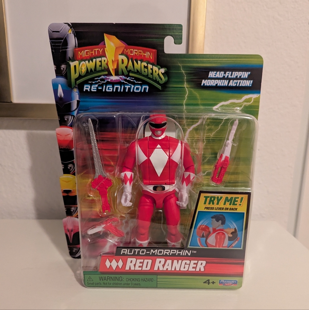Playmates Mighty Morphin Power Rangers Re-Ignition Auto-Morphin Red Ranger